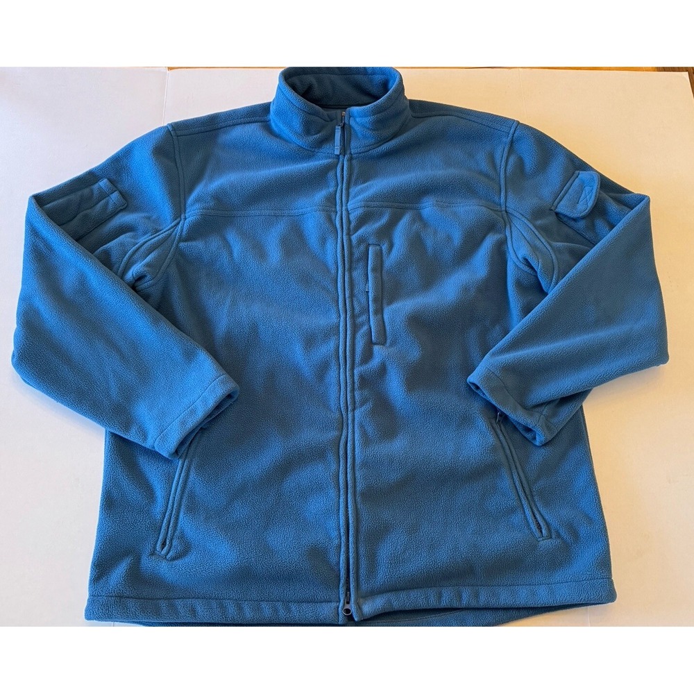 Duluth Trading Company Jacket Mens XL Tall‎ Blue Full zip Fleece outdoors